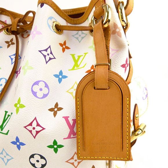 Louis Vuitton Petit Noe Monogram Multicolor Drawstring Shoulder Bag White - Picture 7 of 7